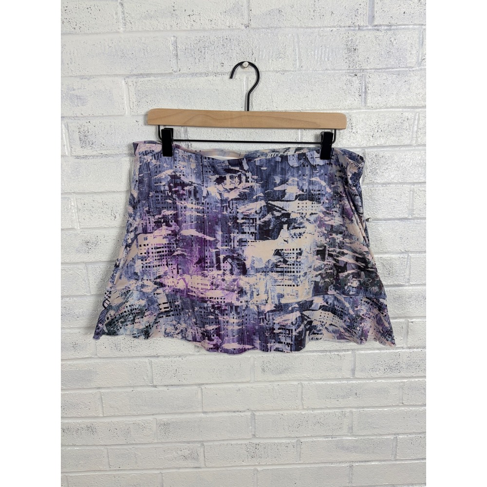 Sofibella Tennis Skort Womens XL Purple Abstract Athletic Golf Pickleball